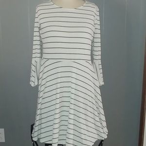 🔴Girls Copper Key Striped Dress